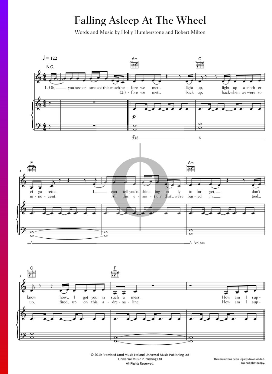 falling-asleep-at-the-wheel-sheet-music-piano-voice-guitar-oktav