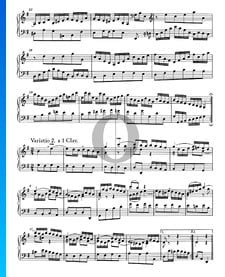 Variaciones Goldberg, BWV 988: Variación 2. a 1 clave