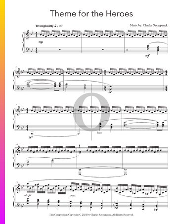 Theme for the Heroes Partitura
