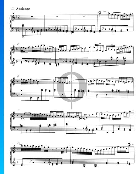 Concierto italiano, BWV 971: 2. Andante