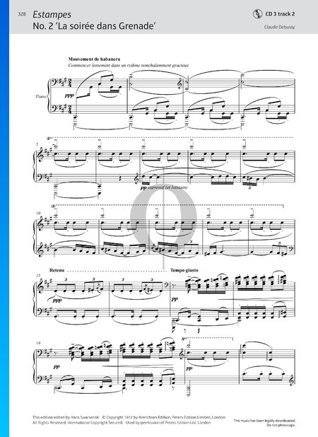 Estampes: No. 2 La soirée dans Grenade