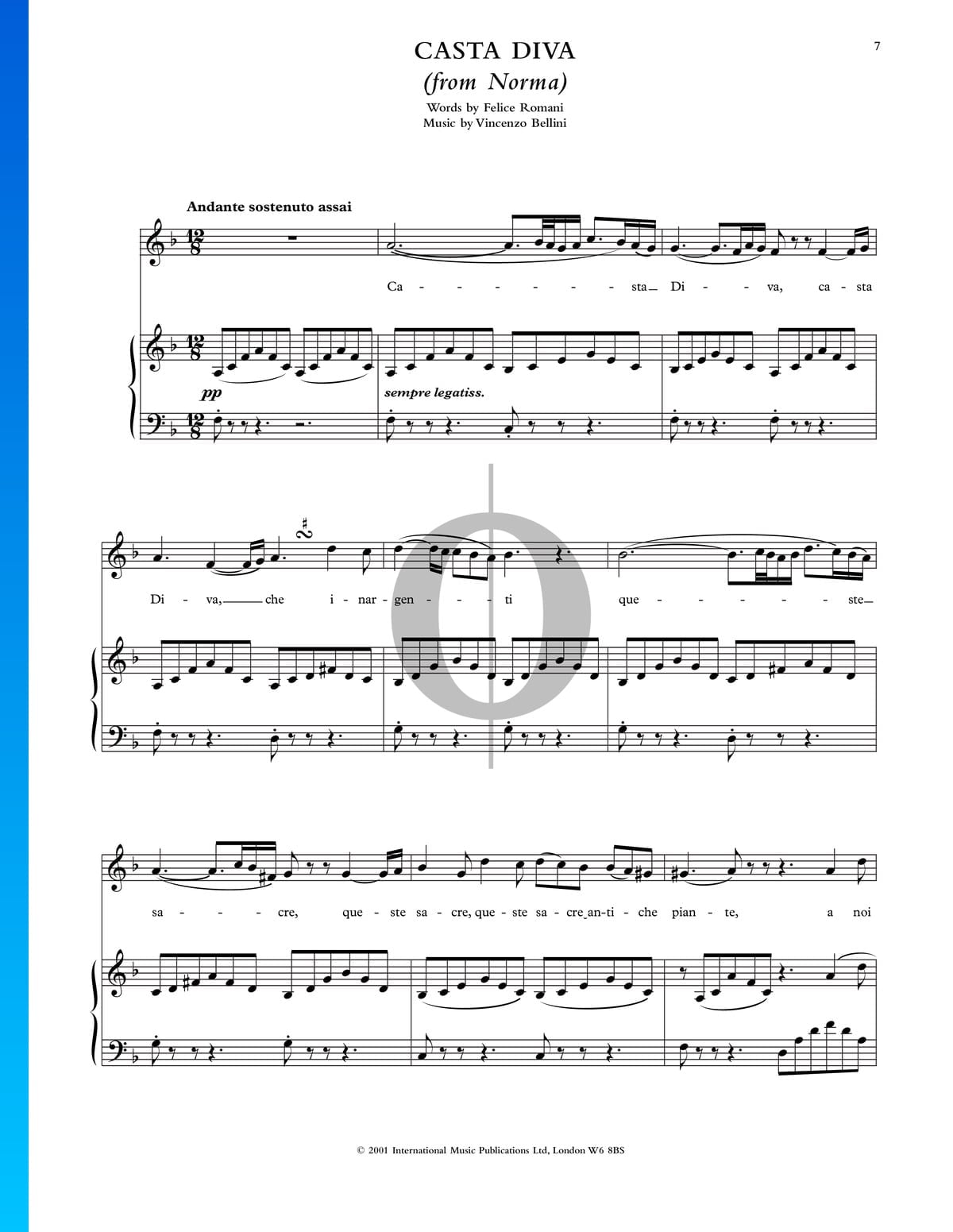 jungle gryde kaptajn ▷ Casta Diva Sheet Music (Piano, Voice) - PDF Download & Streaming - OKTAV