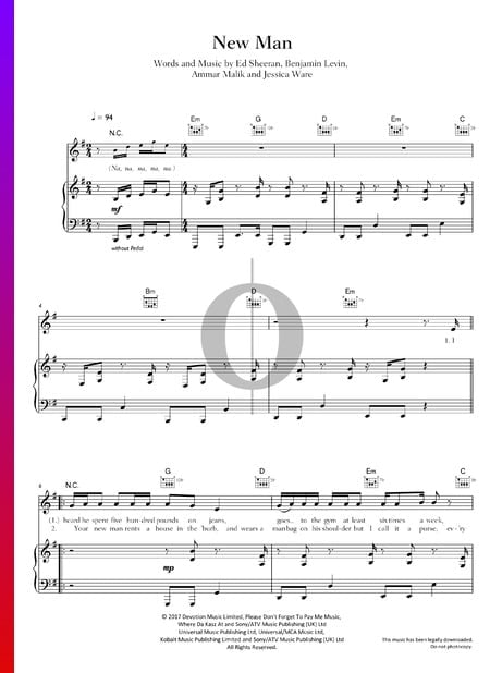 New Man Sheet Music