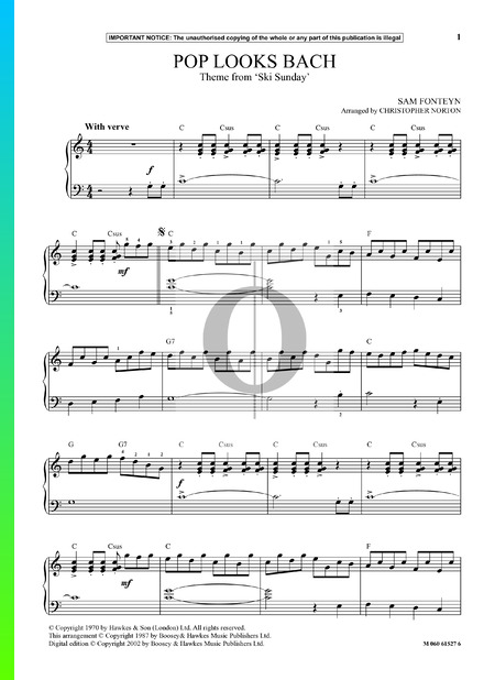 Pop Looks Bach Partitura