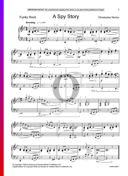 A Spy Story Partitura