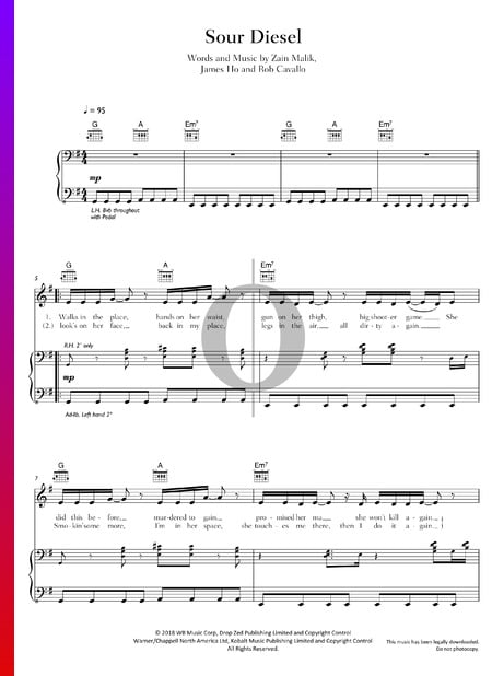 Sour Diesel Sheet Music