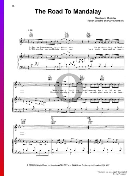 The Road To Mandalay Sheet Music