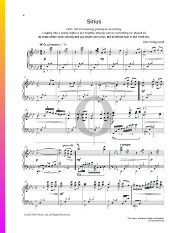 Sirius Sheet Music