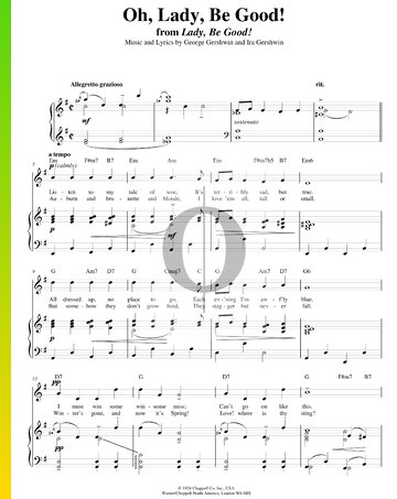Oh, Lady Be Good! Sheet Music
