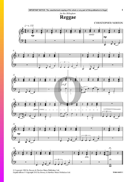 Reggae Sheet Music