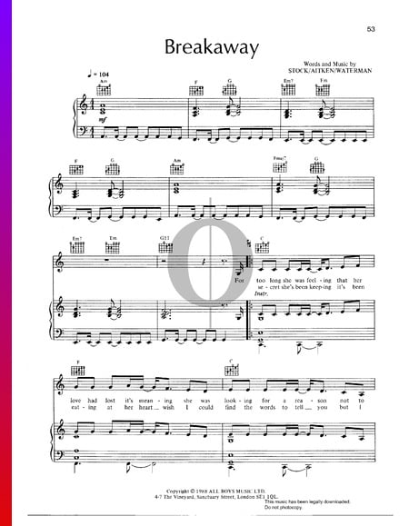 Breakaway Musik-Noten