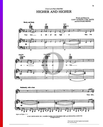 (Your Love Keeps Lifting Me) Higher And Higher Sheet Music