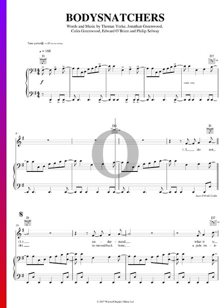 Bodysnatchers Musik-Noten