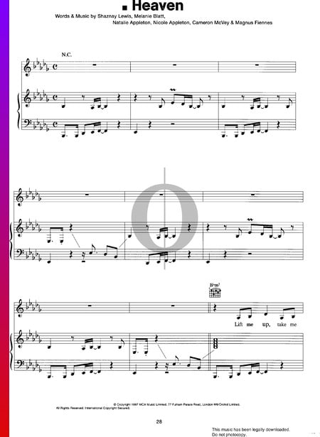 Heaven Musik-Noten