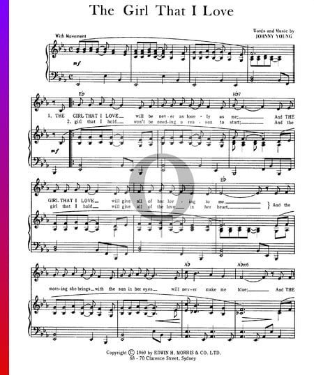 The Girl That I Love Musik-Noten