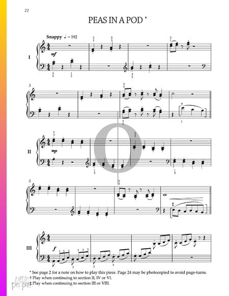 Peas in a Pod 4 Musik-Noten