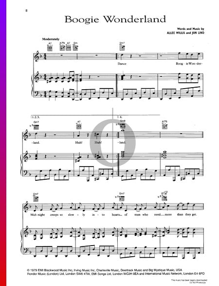 Boogie Wonderland Sheet Music