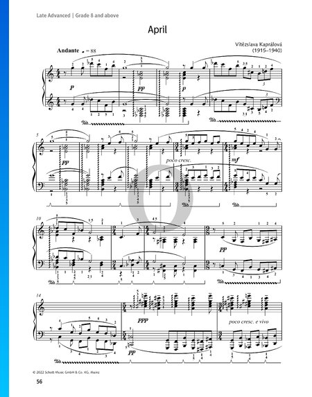 April Preludes, Op. 13: 2. Andante