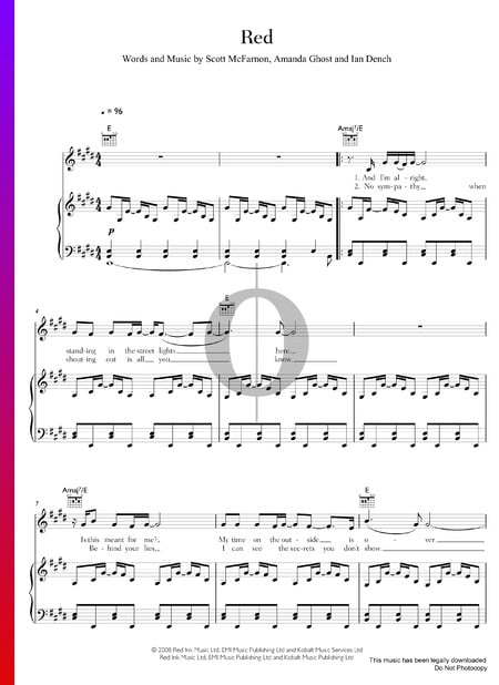 Red Sheet Music
