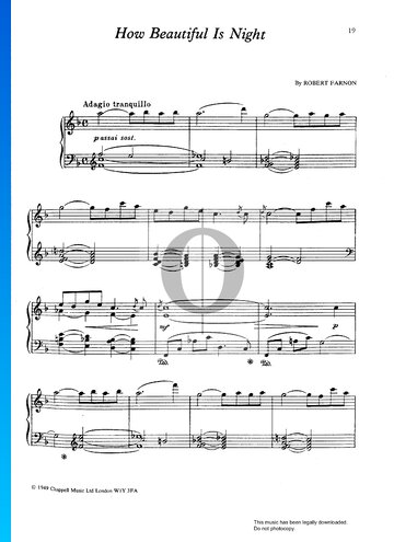 How Beautiful Is Night Partitura