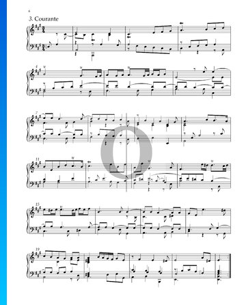 Suite No. 1 A Major, HWV 426: 3. Courante Sheet Music