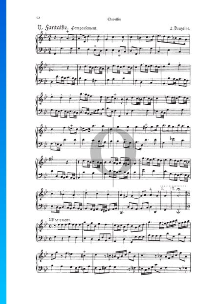 Fantasie, Douzaine II Nr.10: Pompeusement, TWV 33:23 Musik-Noten