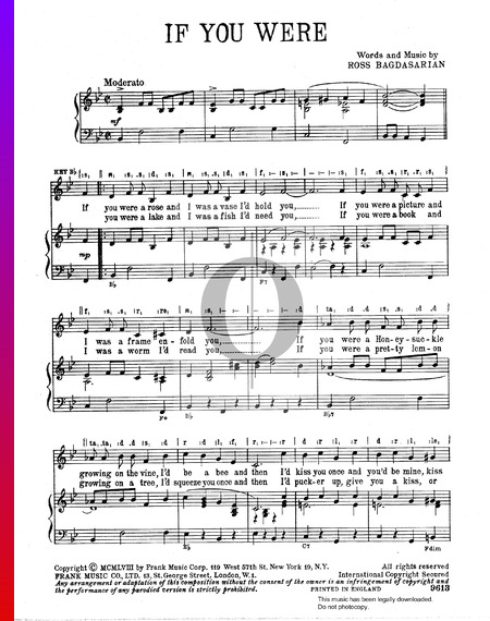 If You Were Musik-Noten