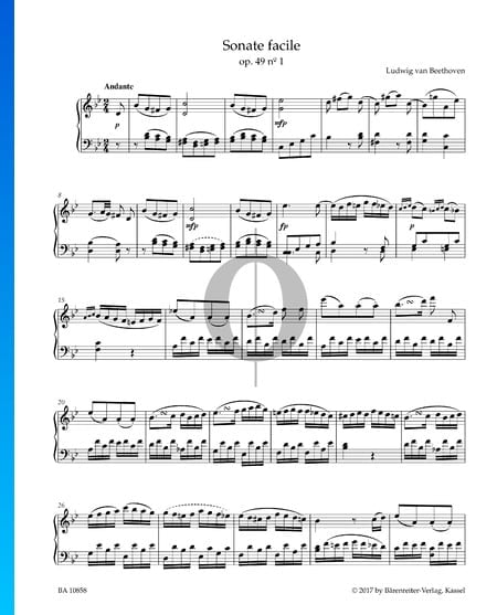 Sonata facile, Op. 49 No. 1: 1. Andante