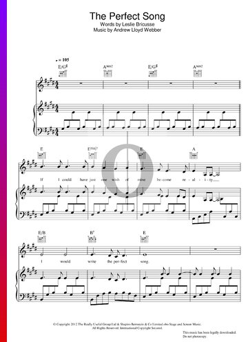 The Perfect Song Sheet Music