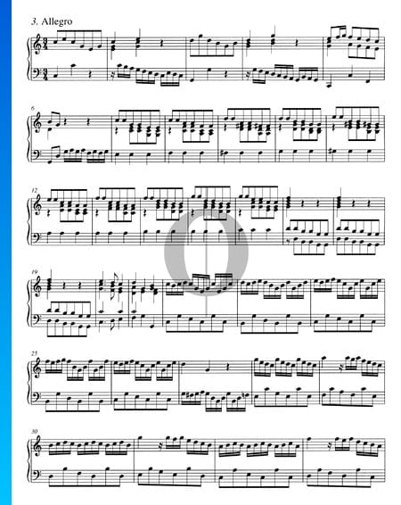 Concierto en do mayor, BWV 976: 3. Allegro