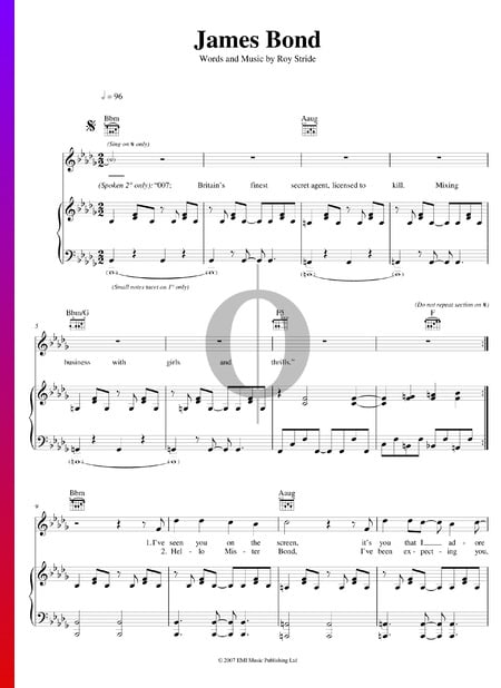 James Bond Sheet Music