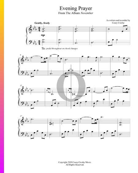 Evening Prayer Sheet Music
