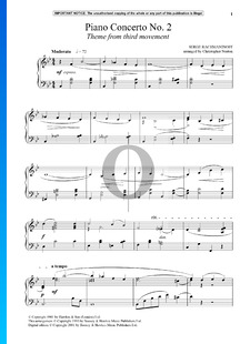 Piano Concerto Op. 18 No. 2: 3. Allegro scherzando (Theme)