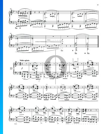 Prélude g-Moll, Op. 28 Nr. 22 Musik-Noten