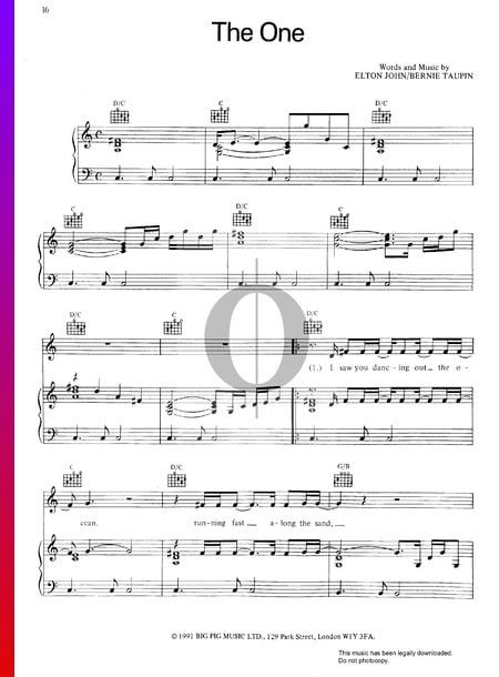 The One Sheet Music