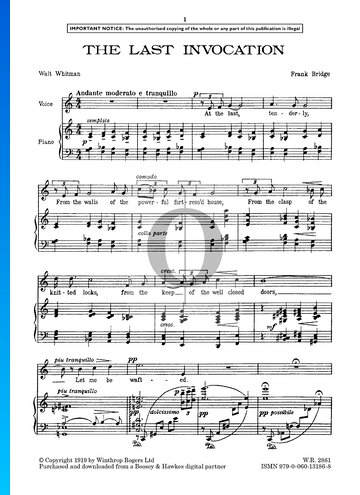 The Last Invocation Sheet Music