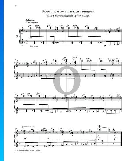 Pictures At An Exhibition: Ballet of Unhatched Chicks Sheet Music