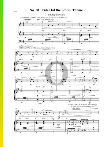 Ride Out The Storm Theme Sheet Music
