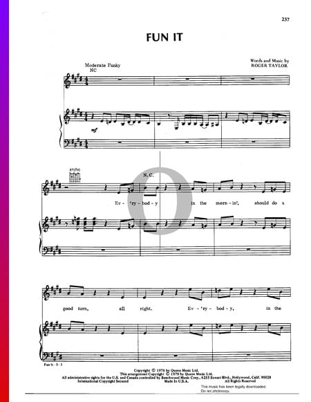 Fun It Sheet Music