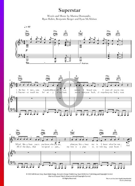 Superstar Sheet Music