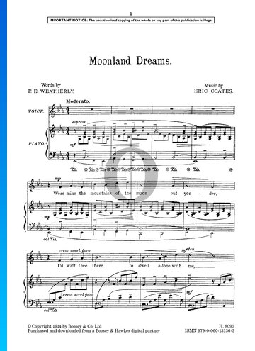 Moonland Dreams Musik-Noten
