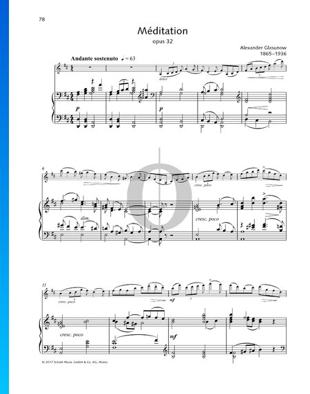 Méditation, Op. 32