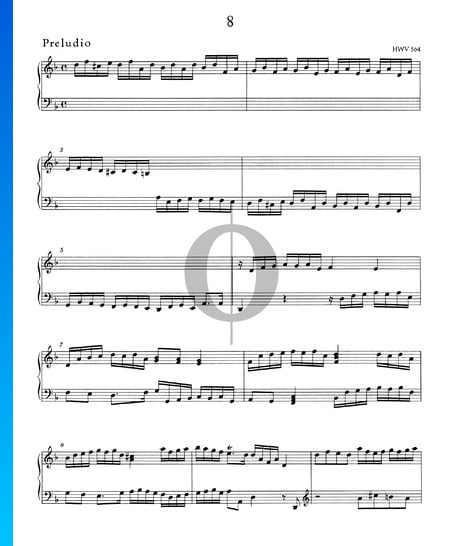 Präludium d-Moll, HWV 564 Musik-Noten