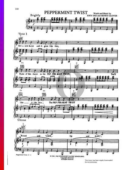 Peppermint Twist Sheet Music