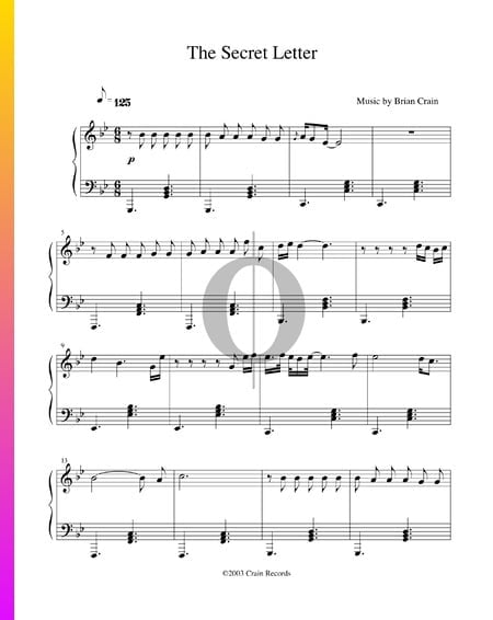 The Secret Letter Musik-Noten