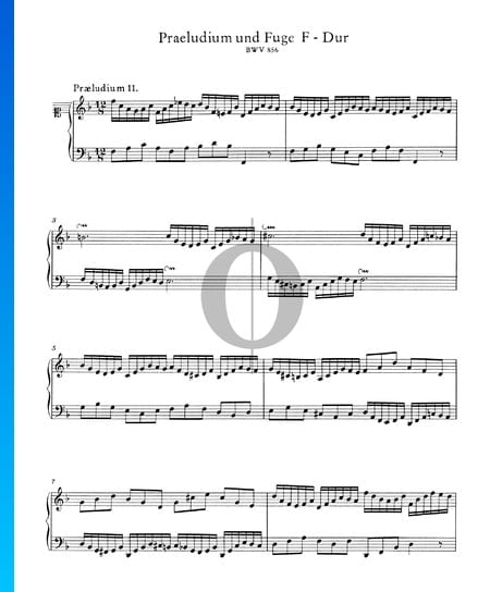 Preludio 11 en fa mayor, BWV 856
