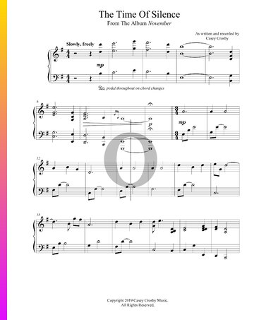 The Time Of Silence Sheet Music
