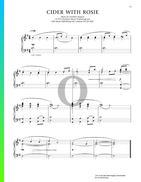 Cider With Rosie Sheet Music
