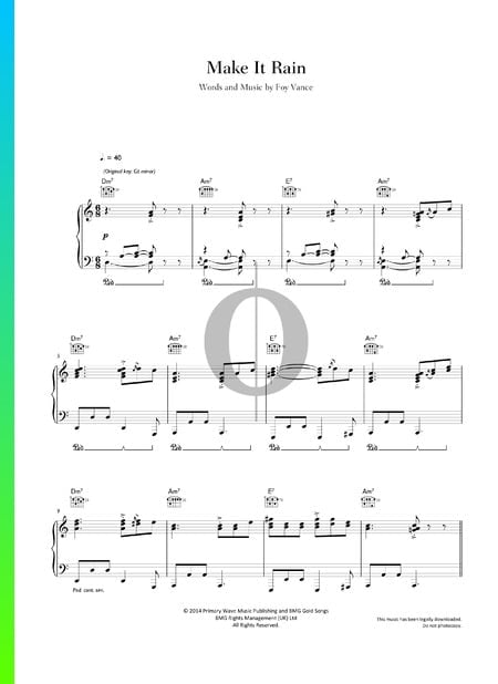 Make It Rain Musik-Noten
