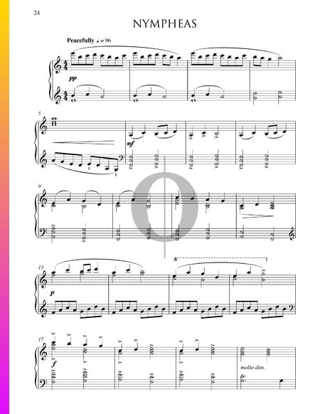 Nympheas Sheet Music